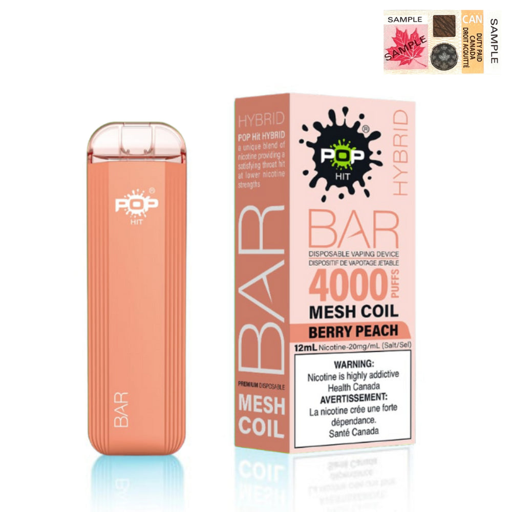 Pop Hit - Bar Hybrid Mesh Coil 4000 Puffs (20mg/ml) (STAMPED) - Quecan