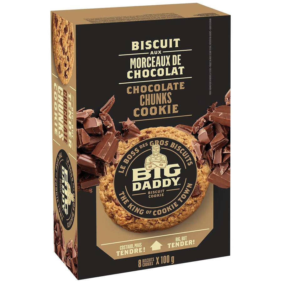 Big Daddy - Biscuit Cookie (8x100G) Chocolate Chunks - Quecan