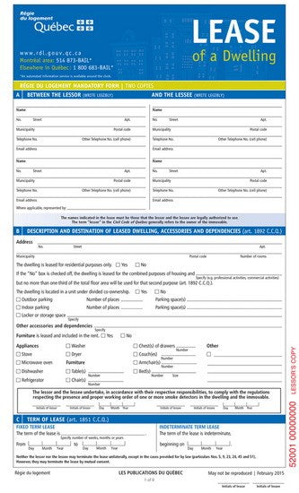 Lease of a Dwelling 25-Ct - Quecan