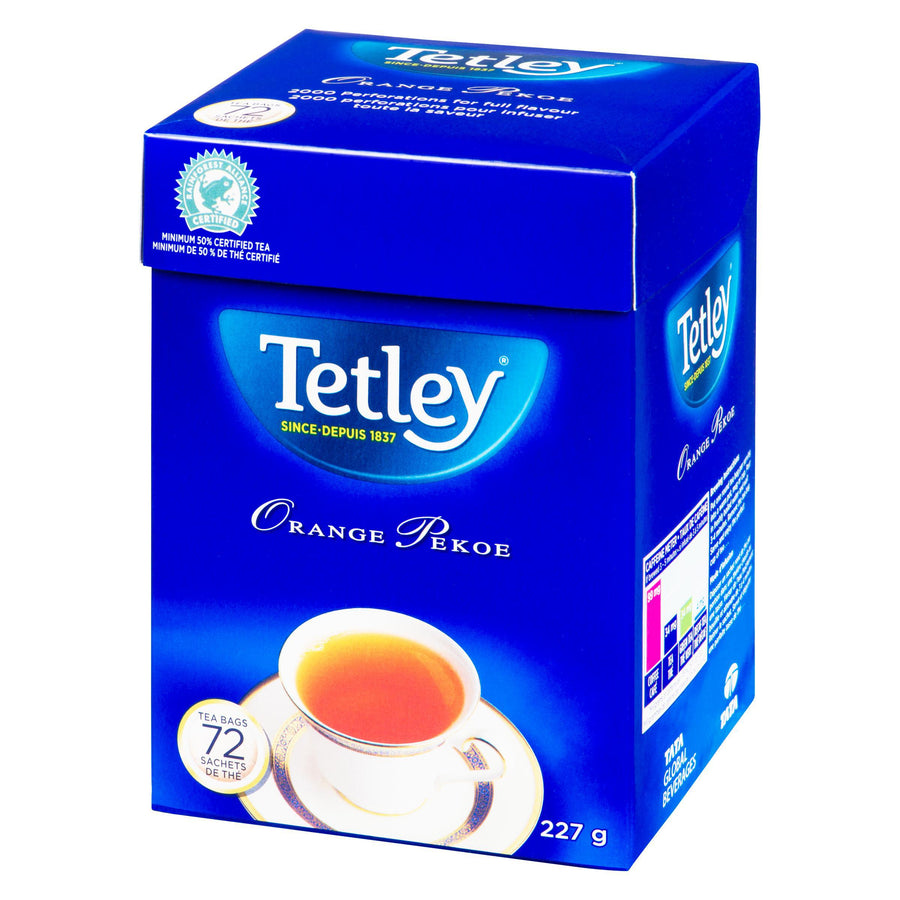Tetley Orange Pekoe Tea (72 Tea Bags) - Quecan