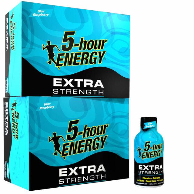 5-Hour Extra Strength Energy Drink -  Blue Raspberry (12 x 57ml) - Quecan
