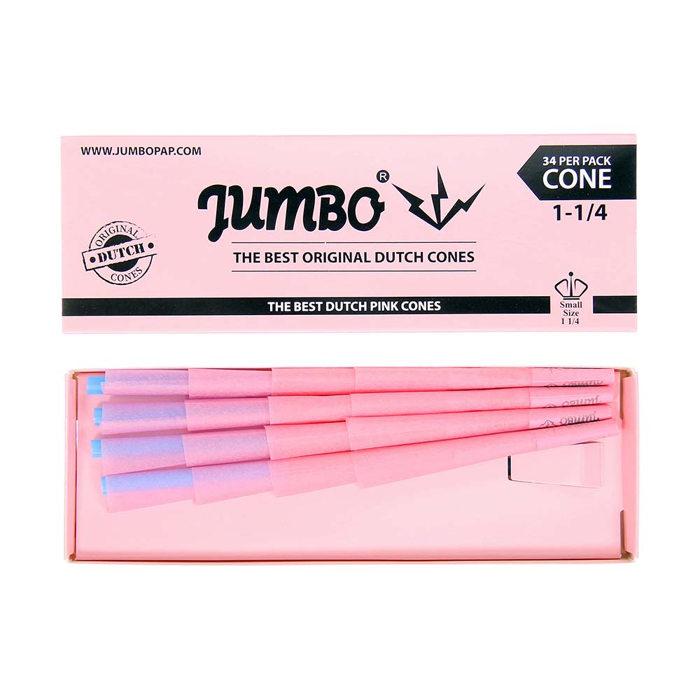 Jumbo Cones Party Pack 1 1/4 Pink (34 cones/pack) - Quecan