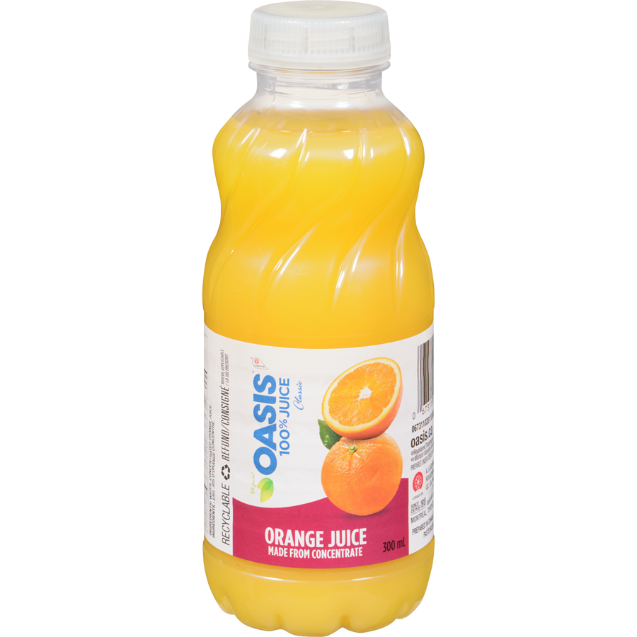 Oasis 100% Classic Juice - Orange (24 x 300ml) - Quecan