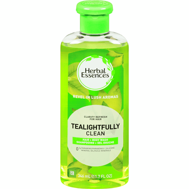 Herbal Essences Hair + Body Wash - Tealight-fully Clean (346ml) - Quecan