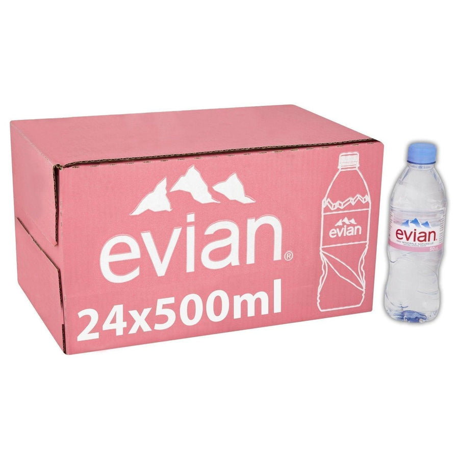 Evian - Natural Spring Water (24 X 500ML) - Quecan