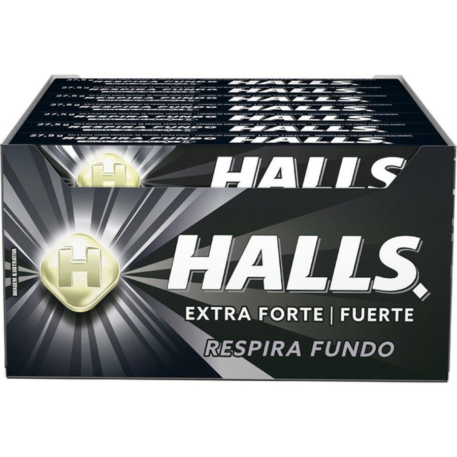 Halls Extra Strong Black (21 x 27g) - Quecan