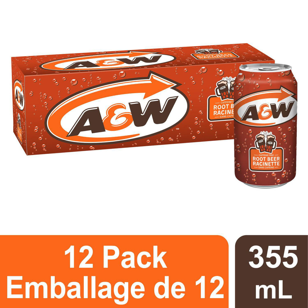 A&W - Root Beer (12 x 355ml) (Can Dep) - Quecan