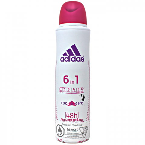 Adidas Women Body Spray 6 in 1 Cool & Care (150ml) - Quecan