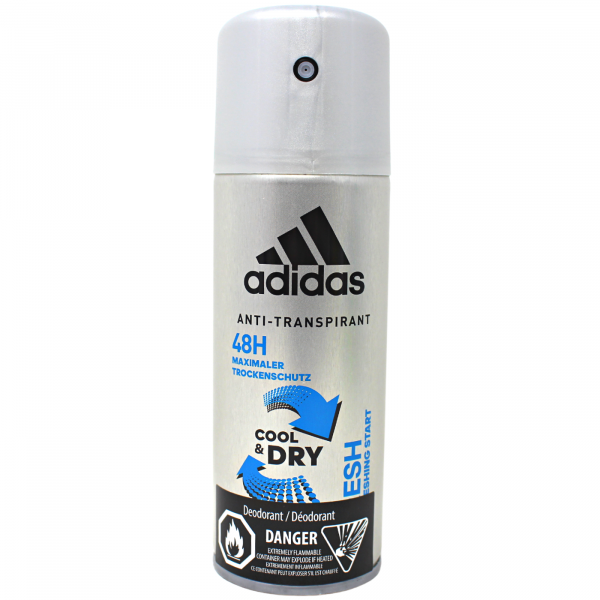 Adidas Body Spray -  Men Cool & Dry Fresh Anti - Transpirant (150ml) - Quecan