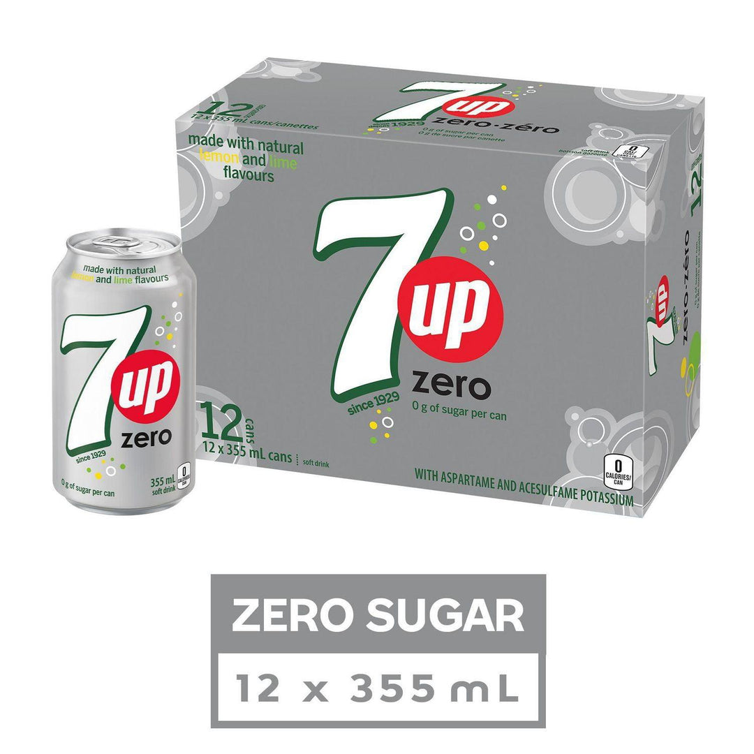 7UP Diet - Soft Drink -  Original (12 x 355ml) (Can Dep) - Quecan