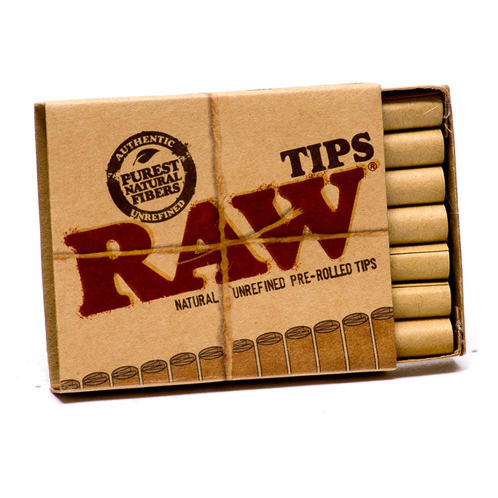 Raw Pre-Rolled Tips (Box of 20) - Quecan