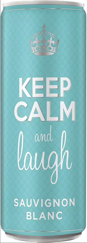 Keep Calm & Laugh Sauvignon Blanc (24x250ml) - Quecan