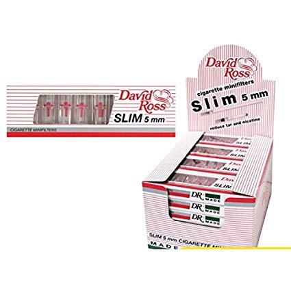 David Ross Slim 5mm - Cigarette Mini-Filters (Box of 24) - Quecan