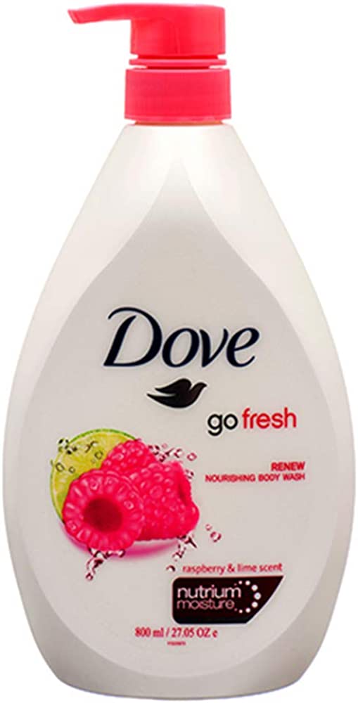 Dove Nourishing Body Wash - Raspberry & Lime Scent (800ml) - Quecan