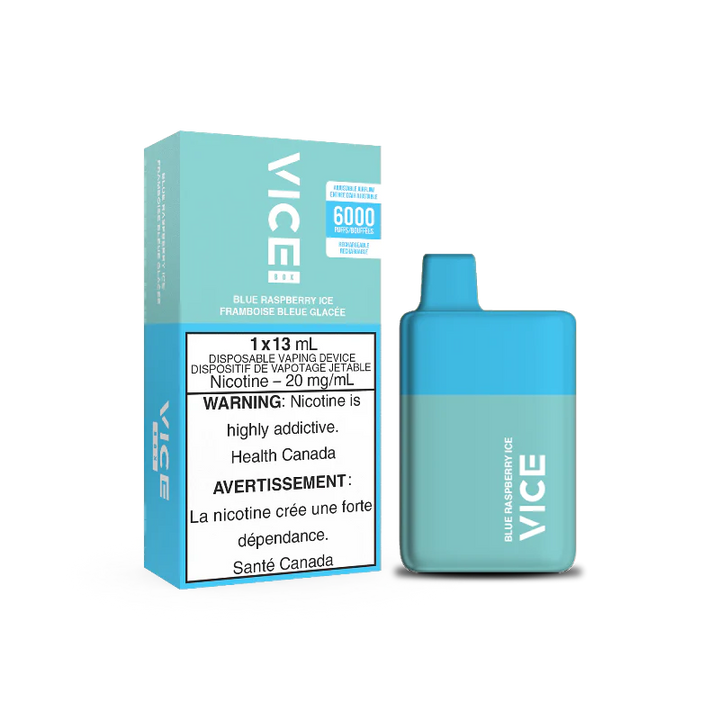 VICE BOX 6000 Puffs Disposable Device - Single (20mg/ml) (STAMPED) - Quecan