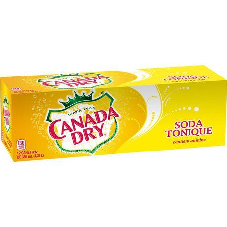 Canada Dry Tonic Water - Soft Drink (12 x 355ml) (Can Dep) - Quecan