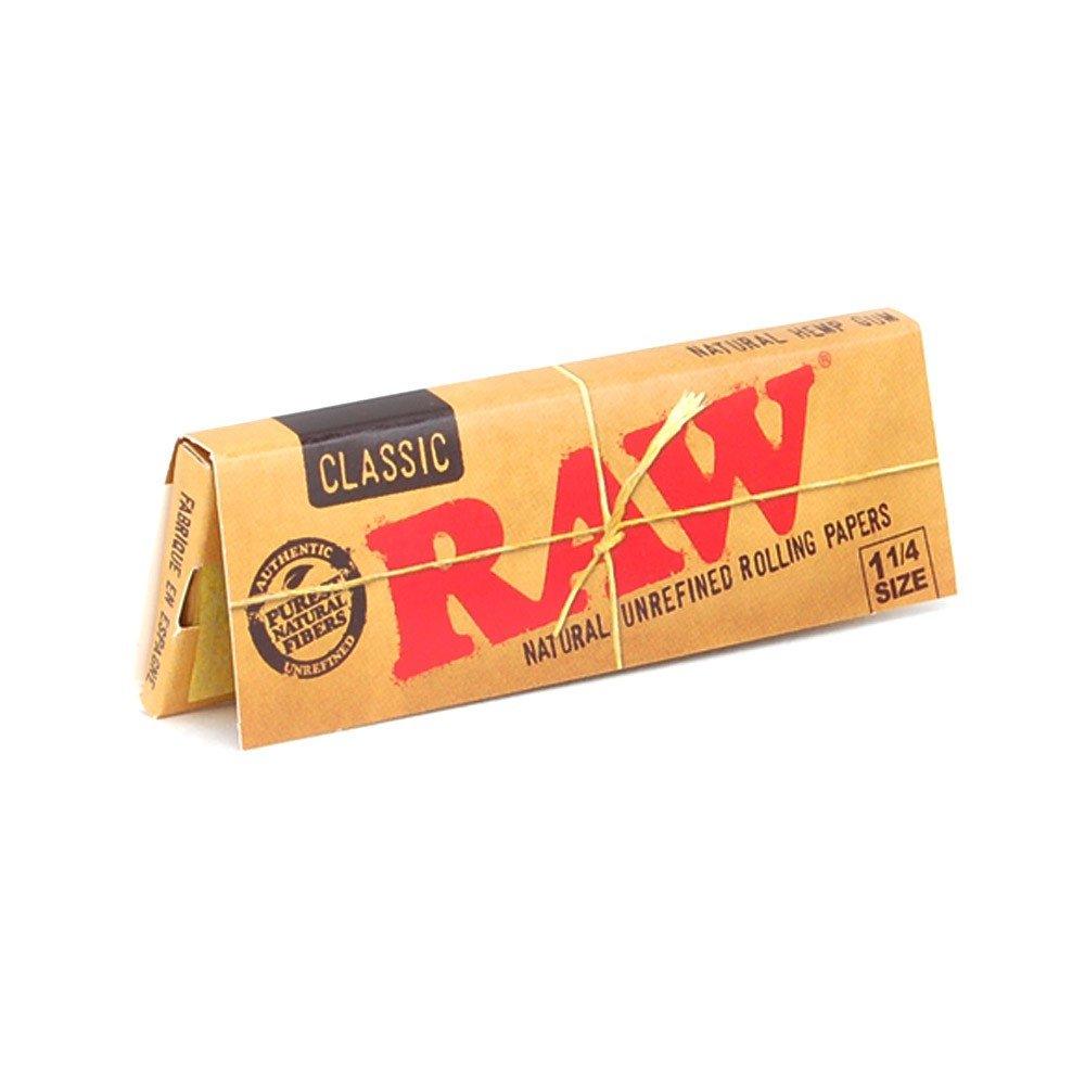 Raw Classic 1 1/4 Rolling Paper (Box of 24 Booklets) - Quecan