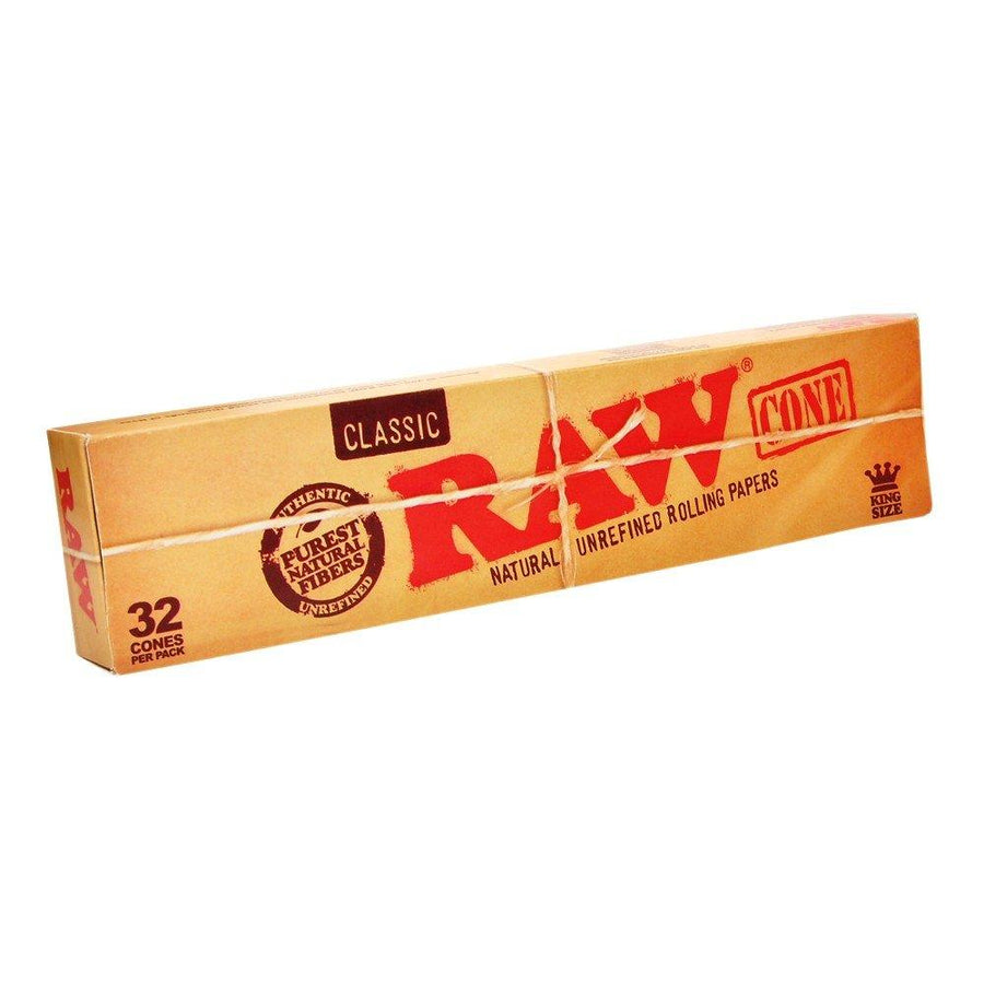 Raw Classic King Size Cones (Pack of 32 Cones) - Quecan