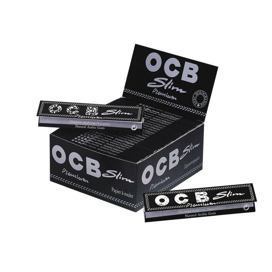 OCB Premium Slim Rolling Paper (Box of 50 Booklets) - Quecan