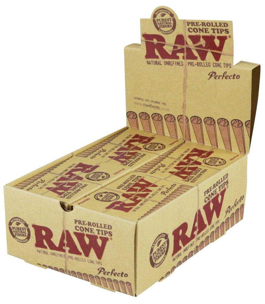 Raw Pre-Rolled Cone Tips (Box of 20) - Quecan