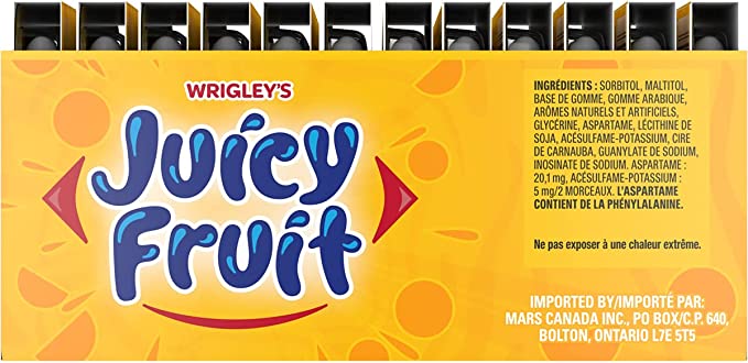 Juicy Fruit Yellow (12 X 12pc) - Quecan