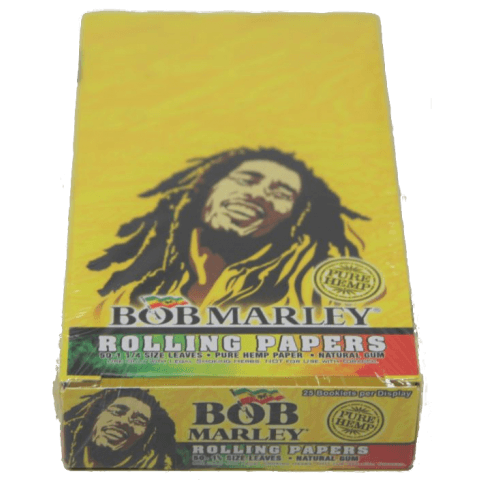 Bob Marley - Pure Hemp 1 1/4 Rolling Paper (Box of 25) - Quecan