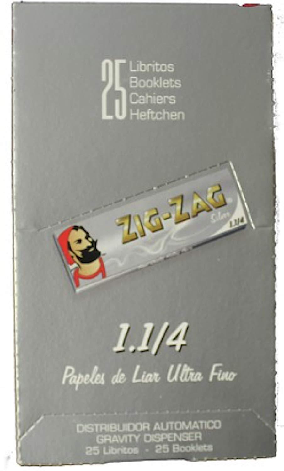 Zig-Zag Silver 1 1/4 - Rolling Paper (Box of 25) - Quecan