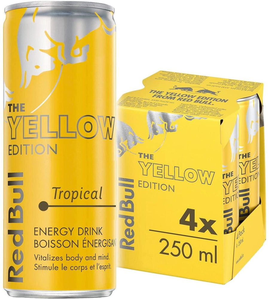 Red Bull Yellow Edition (4 x 6 x 250ml) (Can Dep) - Quecan