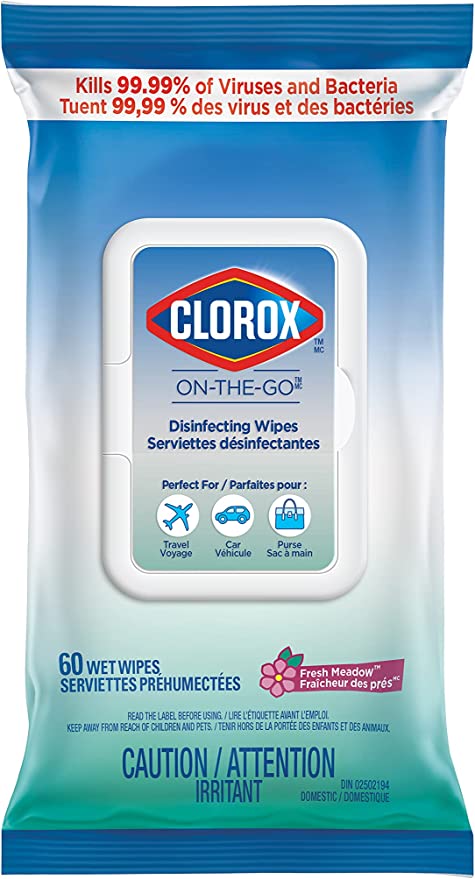 Clorox - On -The-Go Disinfecting Wipes (Pack of 15 Wipes) - Quecan