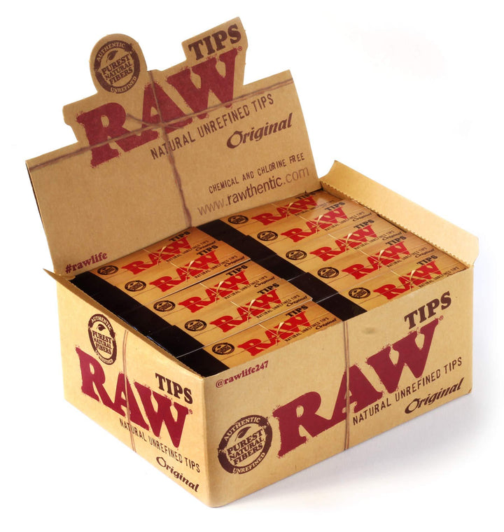 Raw Original Tips (Box of 50 Packs) - Quecan