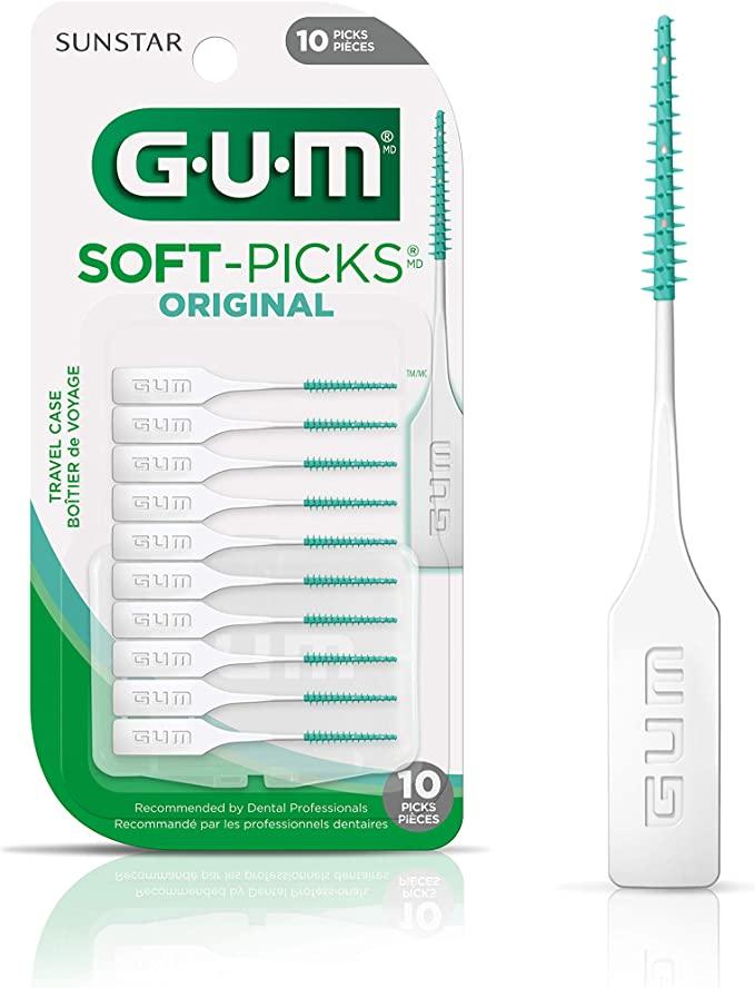 GUM Soft - Picks Original (Pack of 10) - Quecan