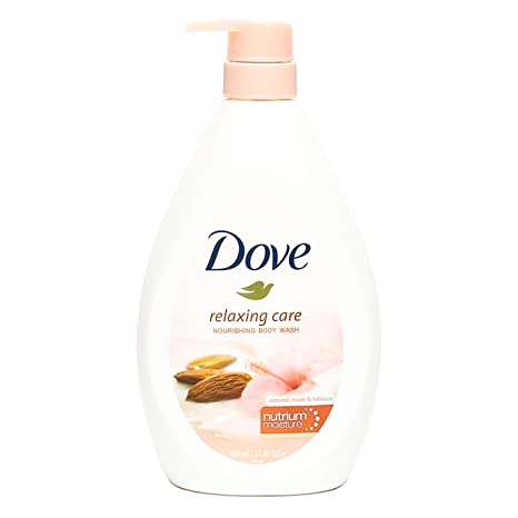 Dove Nourishing Body Wash - Almond Cream & Hibiscus (800ml) - Quecan