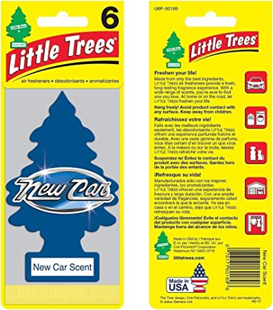 Little Trees Car Air Freshener (Pack of 24) New Car Scent - Quecan