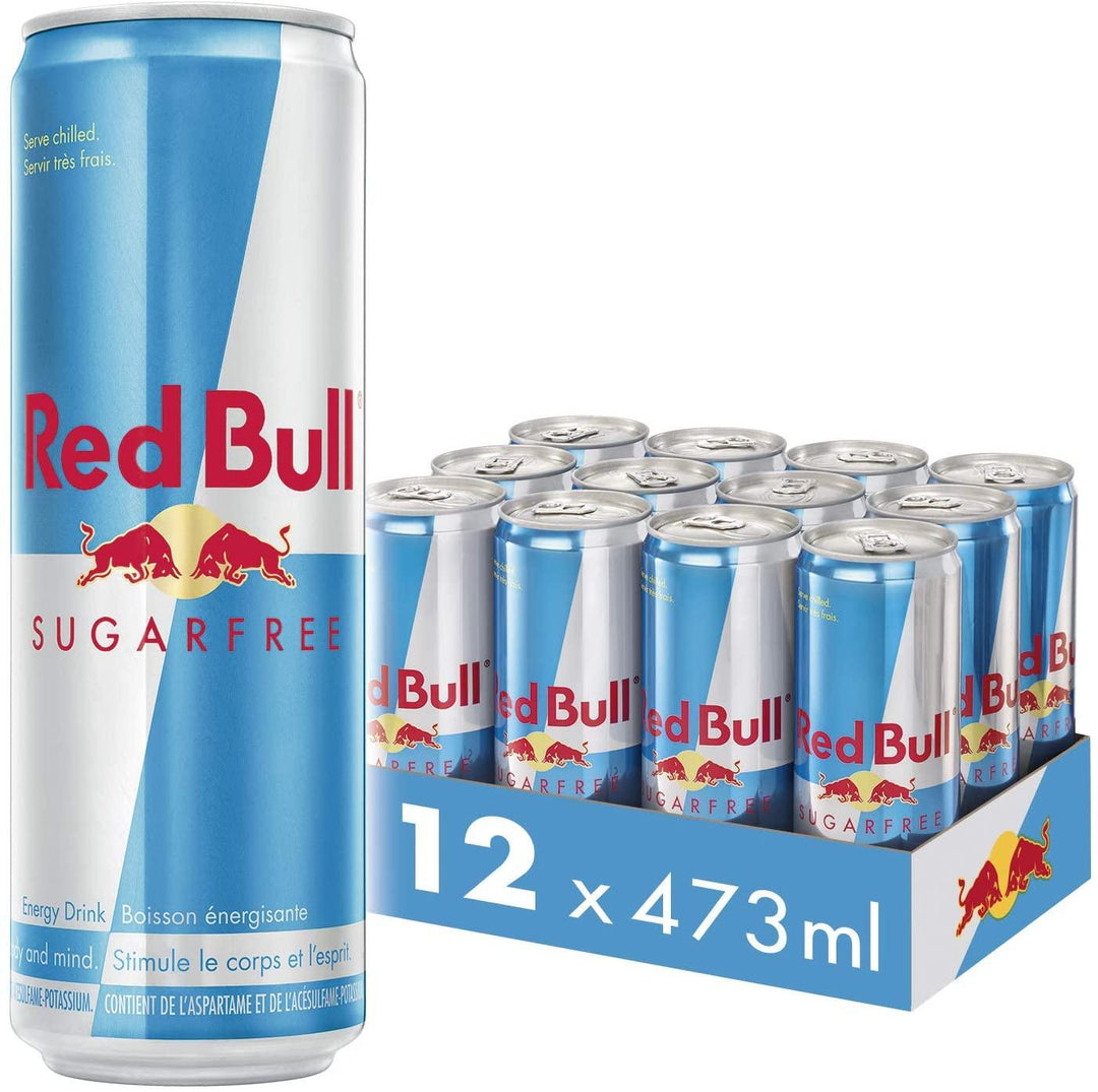 Red Bull Diet - Sugar Free Energy Drink (12 x 473ml) (Can Dep) - Quecan