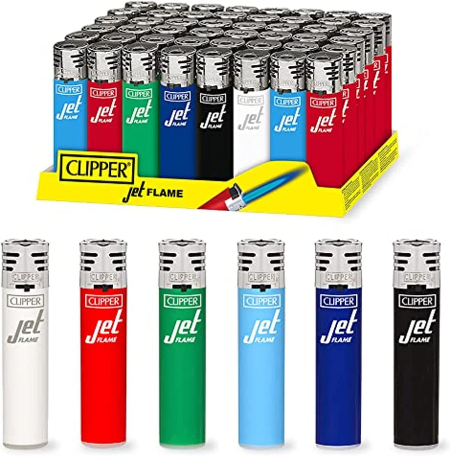 CLIPPER JET Flame Lighter (Box of 48) - Quecan