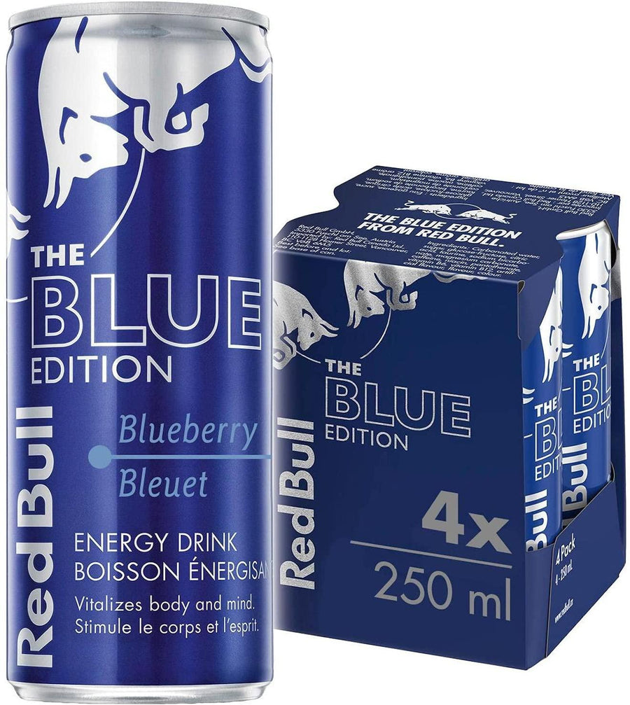 Red Bull - Blue Edition (4 x 6 x 250ml) (Can Dep) - Quecan