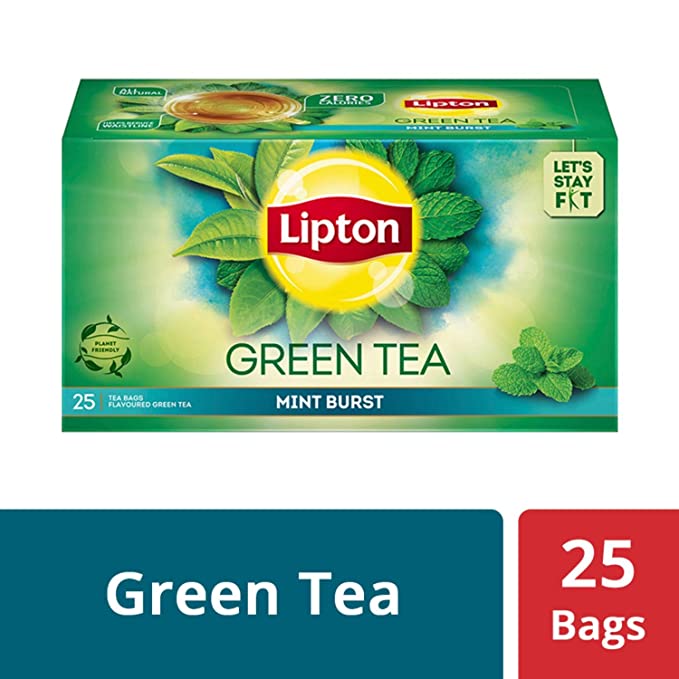 Lipton - Green Tea (25 Bags) Mint Burst - Quecan