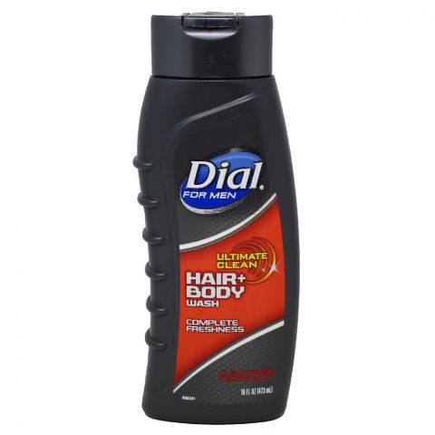 Dial Men Ultimate Clean 3 in 1 Body + Hair +Face Wash 473 ml - Quecan