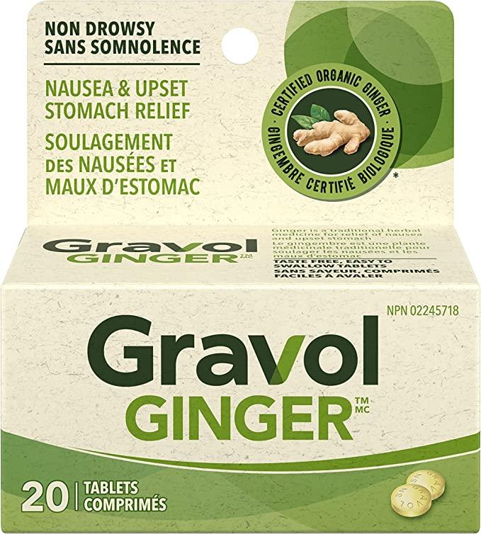 Gravol Ginger/Gingembre 20 Tablets (Pack of 6) - Quecan