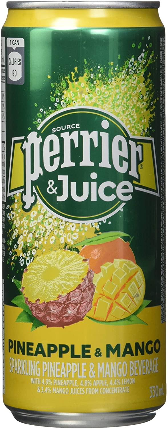 Perrier - Pineapple & Mango Juice (4 x 6 x 330ml) - Quecan