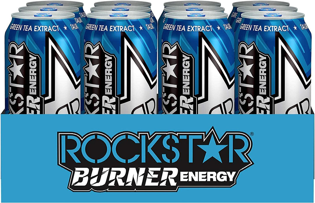 Rockstar Burner - Energy Drink (12 x 473ml) (Can Dep) - Quecan