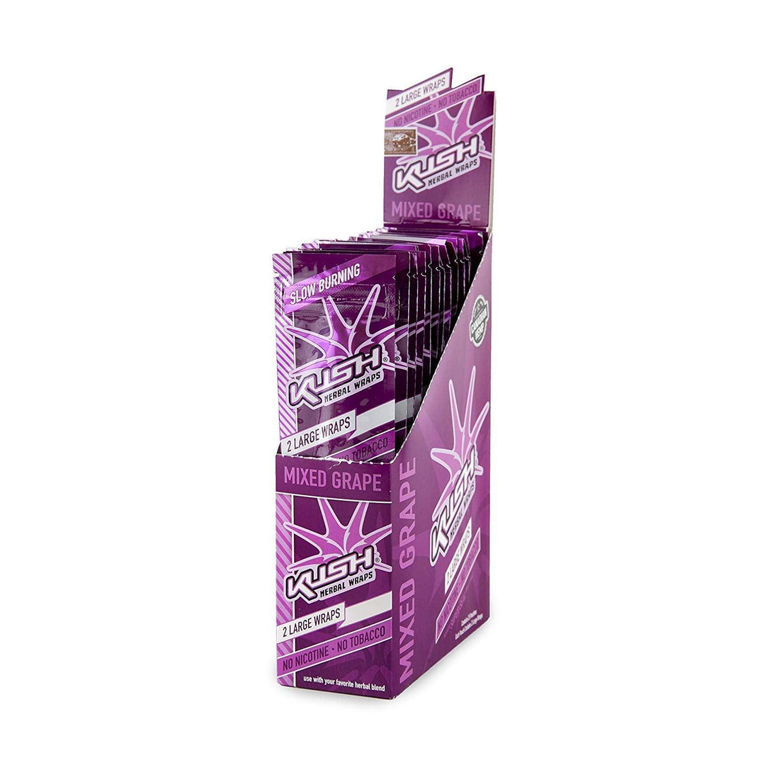 Kush - Mixed Grape Herbal Wraps (Box of 25) - Quecan