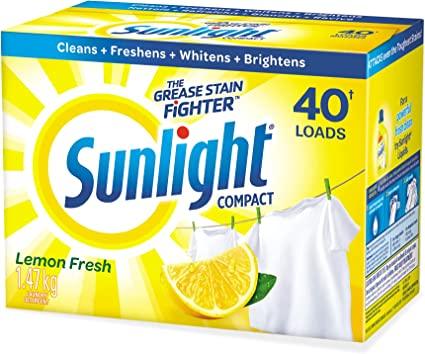 Sunlight Compact Lemon Fresh Laundry Detergent 1.47kg - Quecan
