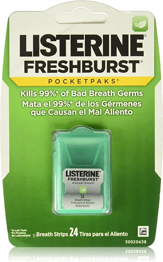 Listerine Pocket Paks - Freshbrust (Pack of 24) - Quecan