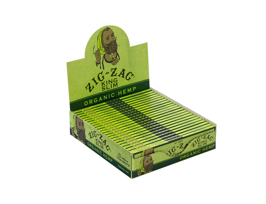 Zig-Zag Organic Hemp King Slim (Box of 25) - Quecan