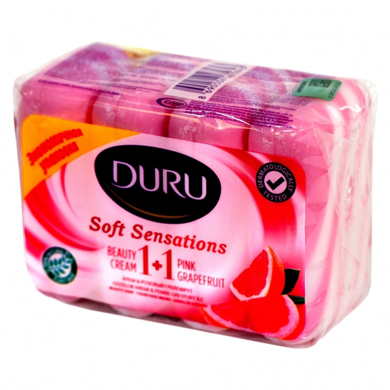 Duru Soft Sensations Beauty Cream 1+1 - Pink Grapefruit (4 x 360g) - Quecan