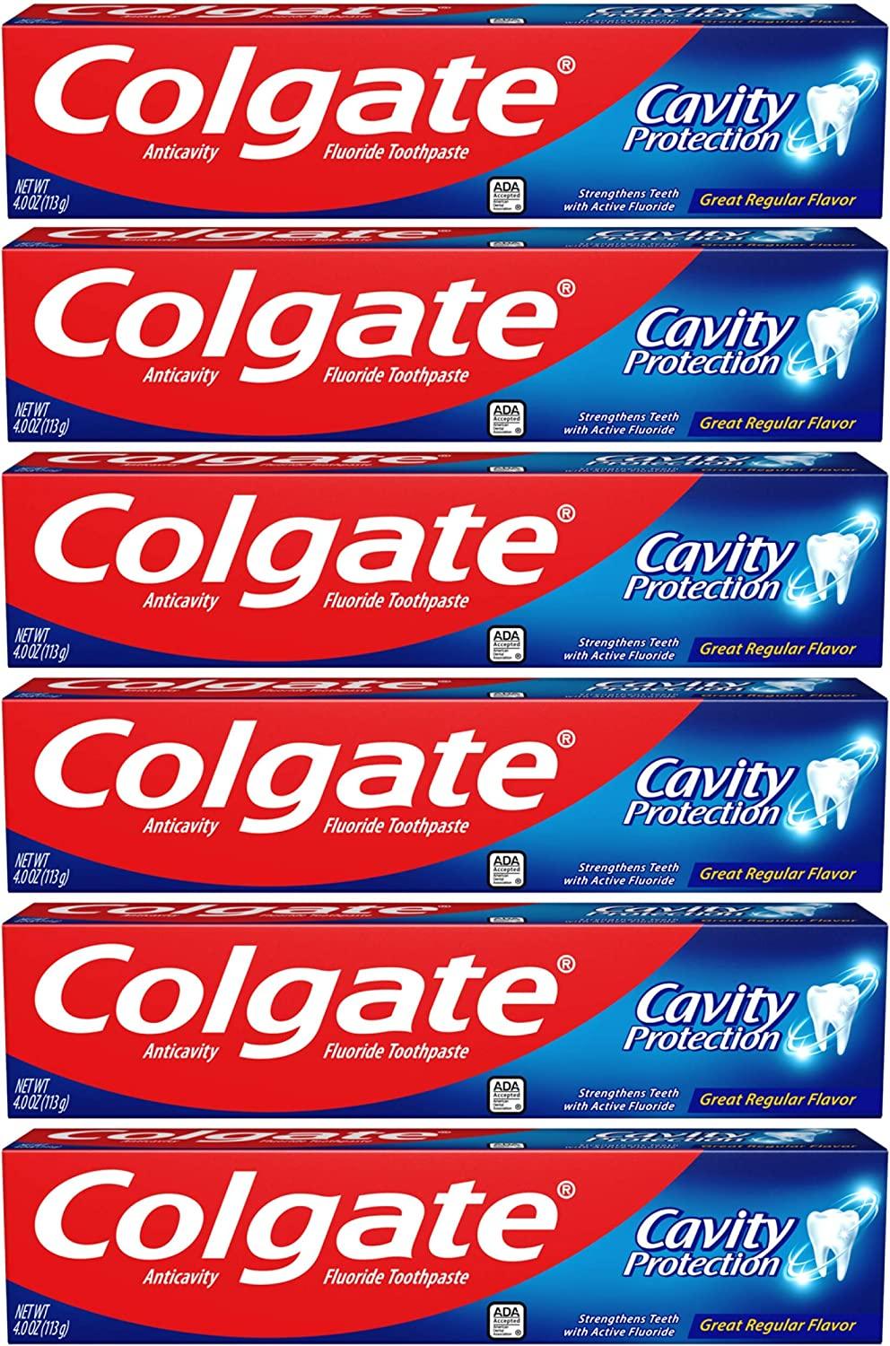 Colgate Toothpaste (Pack of 6) Cavity Protection - Quecan