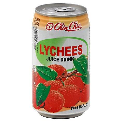 Chin Chin Can Lychee Drink (24x340ml) - Quecan