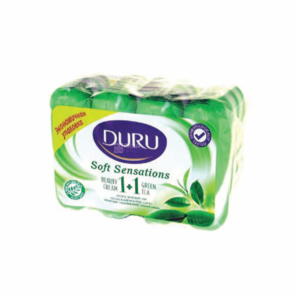 Duru Soft Sensations Beauty Cream 1+1 - Green Tea (4 x 360g) - Quecan