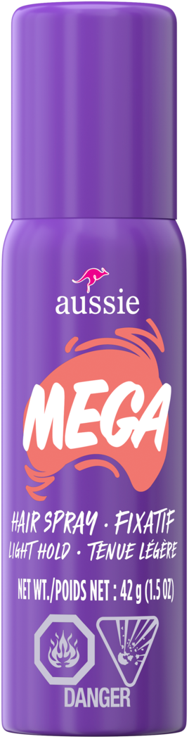 Aussie Mega Hair Spray Light Hold 42g - Quecan